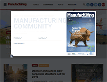 Tablet Screenshot of manufacturingglobal.com